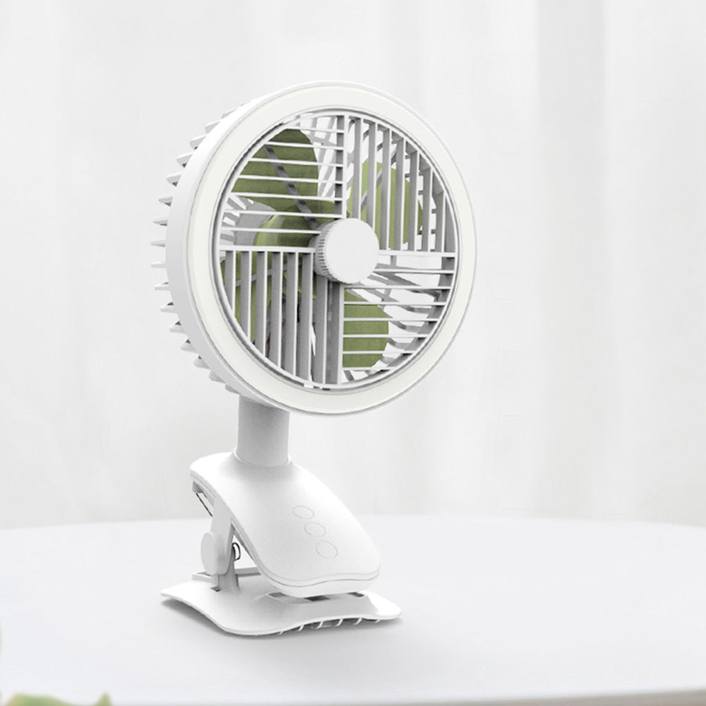 Ventilateurs électriques   A clipser    Manivelle automatique  Vitesse du vent à 3 vitesses   Ventilateur de tête oscillant