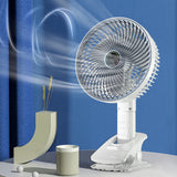 Ventilateur 18 x 29 cm 3 vitesses de ventilation multifonction 4 en 1 rotatif moteur sans balai grille dense ventilateur portable