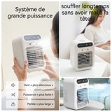 Ventilateur 2 vitesses ventilation léger et portable ventilateur humidificateur par pulvérisation 500ml avec récipient à glaçons