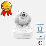 TD® Caméra haute qualité wanscam HW0024 1.0 Mega px 720P HD TF- carte de sécurité IP IR -Cut - blanc
