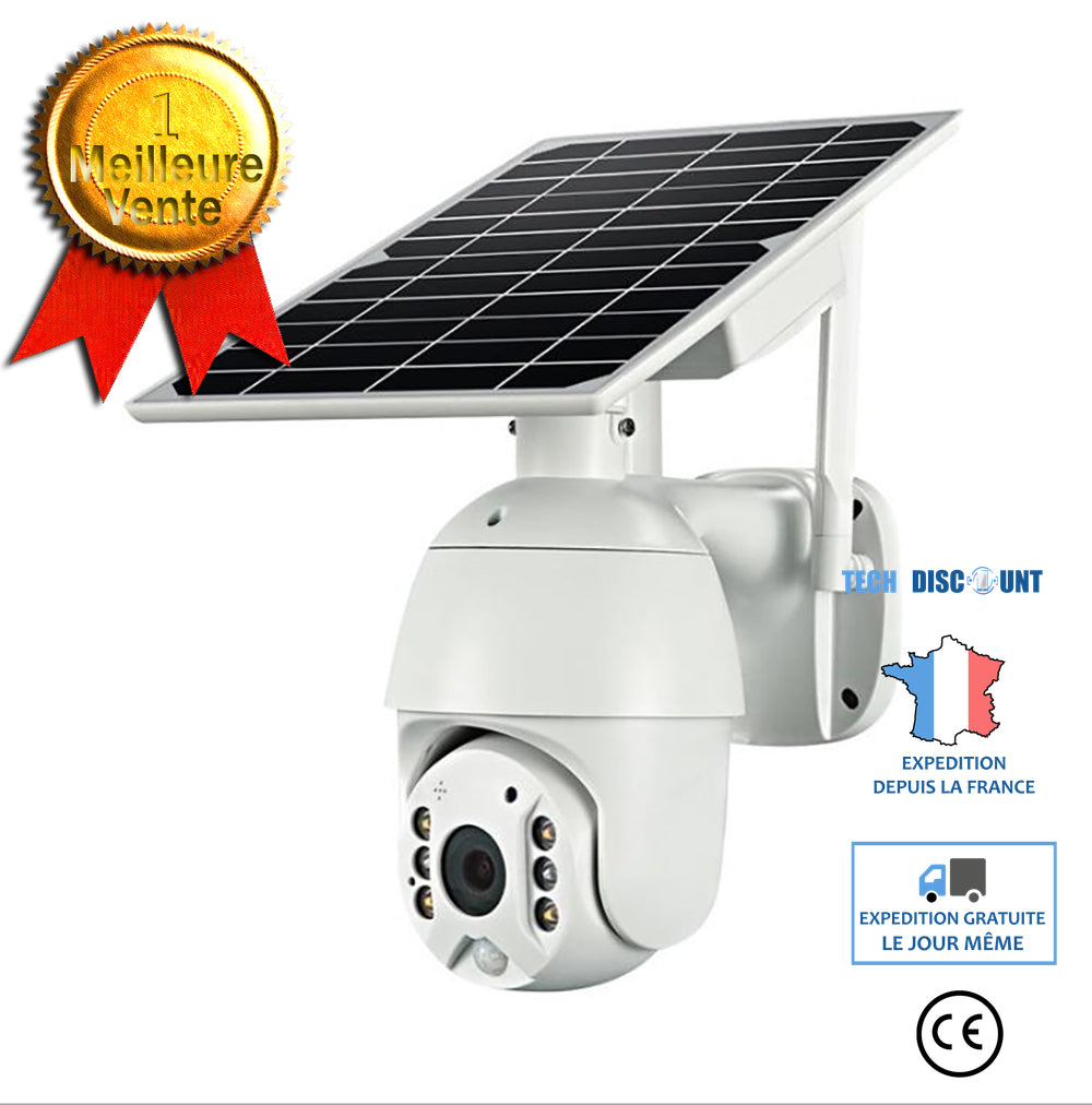 INN® Caméra réseau de surveillance extérieure Caméra de surveillance dôme Caméra à carte solaire