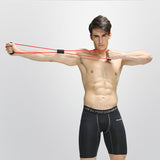 TD® Tube Bande Résistance Latex Professionnel Exercice Yoga Elastique Aérobic Type Convient pour le yoga,Figure 8 Rallye-rouge