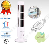 TD® Mini ventilateur colonne USB, Tour De Ventilation blanche ou noire verticale, pour bureau travail détente ordinateur portable