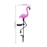 TD® Lampe de Jardin Solaire LED/ Forme Flamant Rose Lanterne Décoratif Extérieur Jardin Sentier Éclairage Patio Pelouse