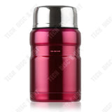 TD® BOUTEILLE bol Porte-aliments termos alimentaire isotherme en acier inoxydable rouge 500 ml froid chaud café repas transportable