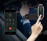TD® Support de voiture allume cigare téléphones portables Bluetooth mains libres lecteur MP3 charge USB appareil électronique condui