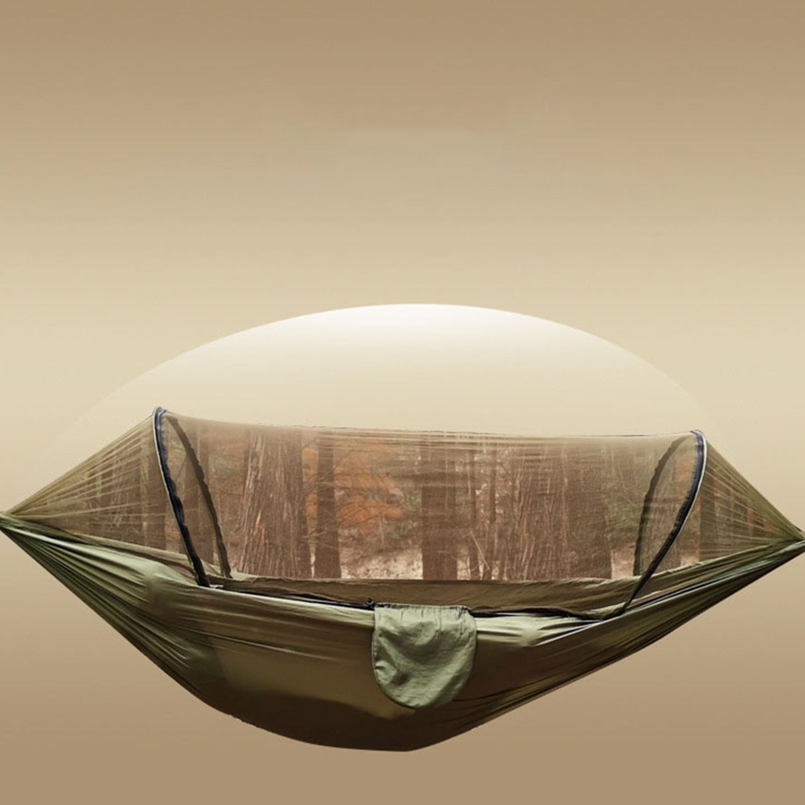 TD® Hamac moustiquaire à ouverture rapide automatique Hamac de camping en plein air moustiquaire Hamac en nylon anti-renversement