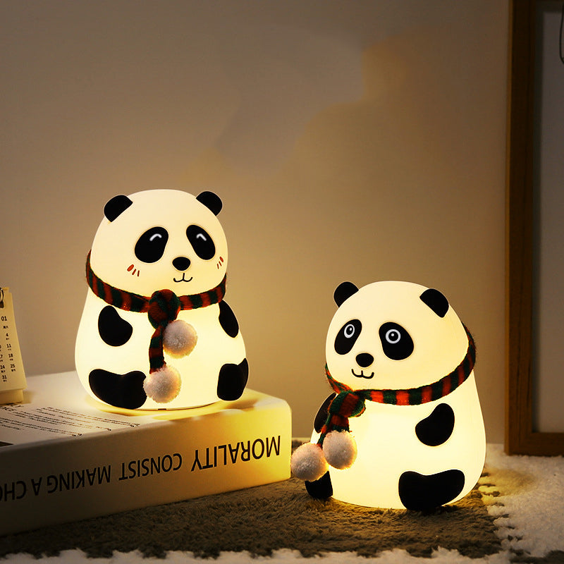 INN® Veilleuse  Cadeau enfants Télécommande  lumière de nuit  Panda Lumière de  mignon Cadeau Silicone cadeau de Noël