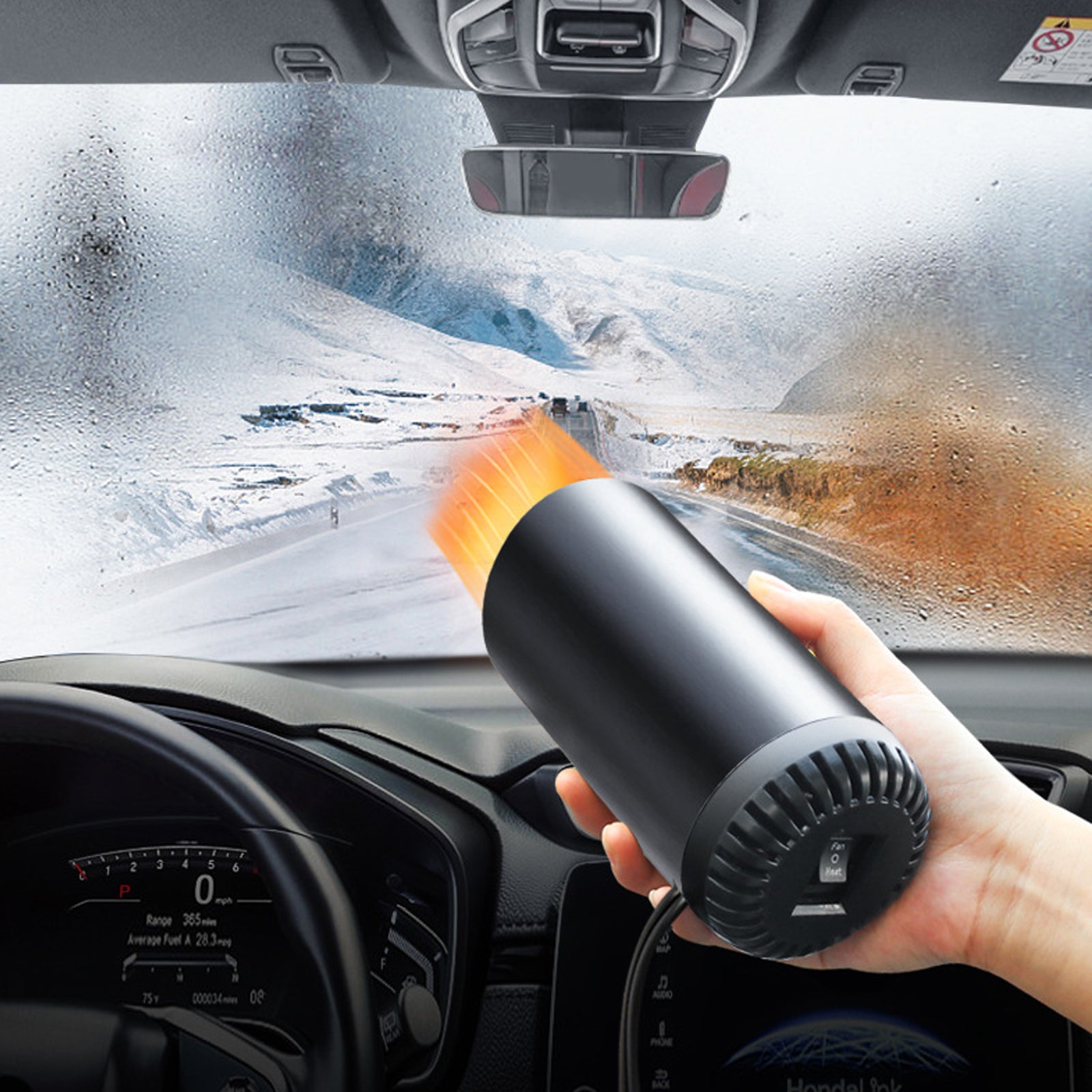 TD® Chauffe-tasse de voiture 12V voiture chauffage haute puissance chauffage voiture dégivrage neige désembueur