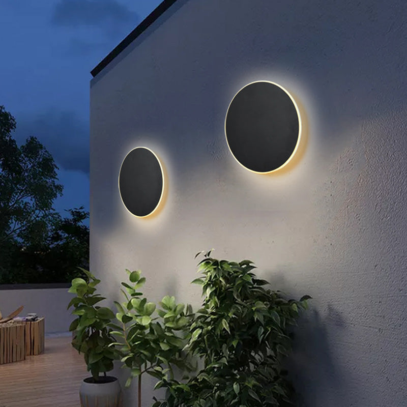 Applique murale ronde Simplicité moderne Extérieur étanche Hôtel rayon couloir balcon