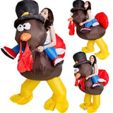 LSC® JEU D'APPRENTISSAGE Thanksgiving Turquie Poupée Costume Gonflable Scène Performance Jouet Costume