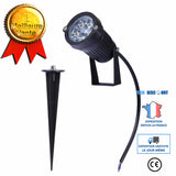 TD® 2 pièces 5W Lampe solaire jardin extérieur étanche pour pelouse allée cour allée patio terrasse passerelle-projecteur Externe