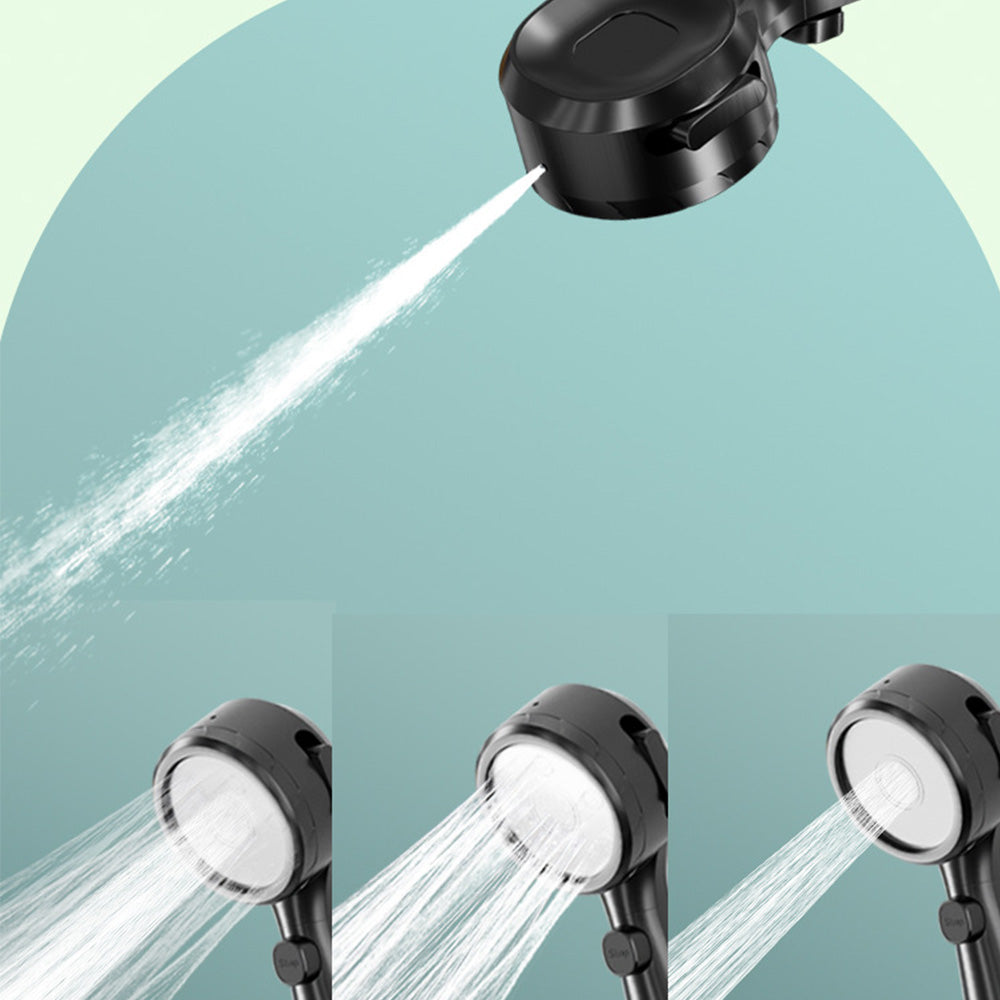 Pomme de douche pressurisée  Quatre vitesses  Arrêt de l'eau par une seule touche  Booster puissant  Affichage numérique intelligent