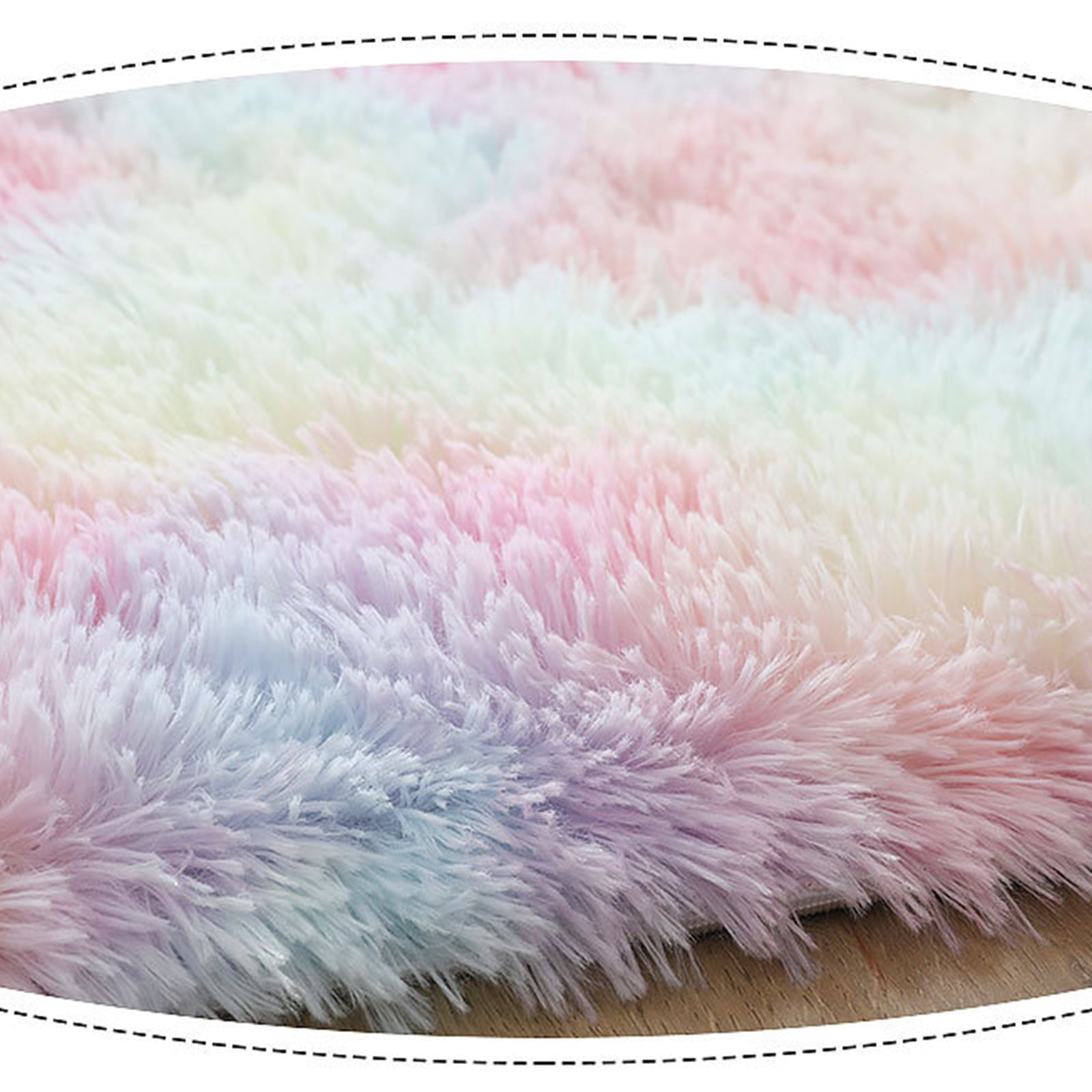 TD® Tapis nordique en laine à filaments ins tie-dye dégradé salon table basse tapis chevet cheveux longs chambre tapis complet