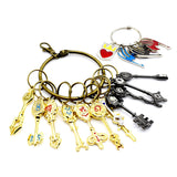 18PCS Nouveau Fairy Tail Cosplay Constellation Porte-clés Chaîne Zodiac Lucy Pendentif