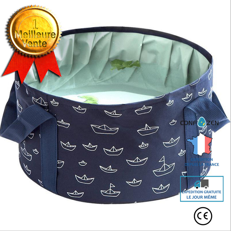 Bassin d'eau pliable Portable grand sac de trempage des pieds de voyage petit lavabo baignoire à lessive camping seau de lava