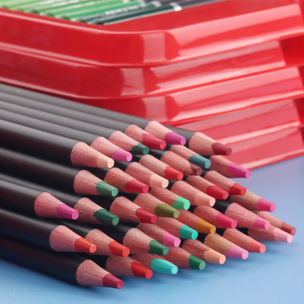 Ensemble de plomb de couleur 180 couleurs crayon de couleur fournitures d'art professionnel ensemble de peinture peint à la m