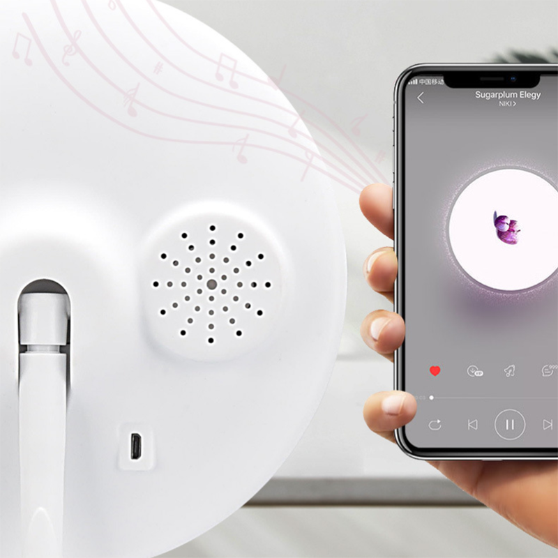 INN® Miroir de maquillage Bluetooth Smart LED Miroir maquillage Blanc Miroir de maquillage Étudiant Dortoir Miroir Simple Portable C