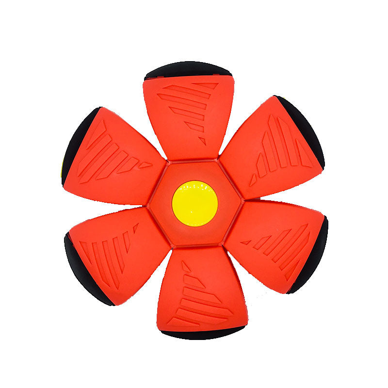TD® Étape élastique sur la balle déformation évent volant disque jouet sports de plein air pour enfants volant disque balle jouet