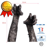 TD® Halloween decoration devil's Hand Halloween Fun Sticker Autocollant mural en PVC Film blanc