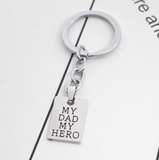 Porte-clés lettre mon papa mon héros lettre pendentif cadeau fête des pères accessoire pendentif
