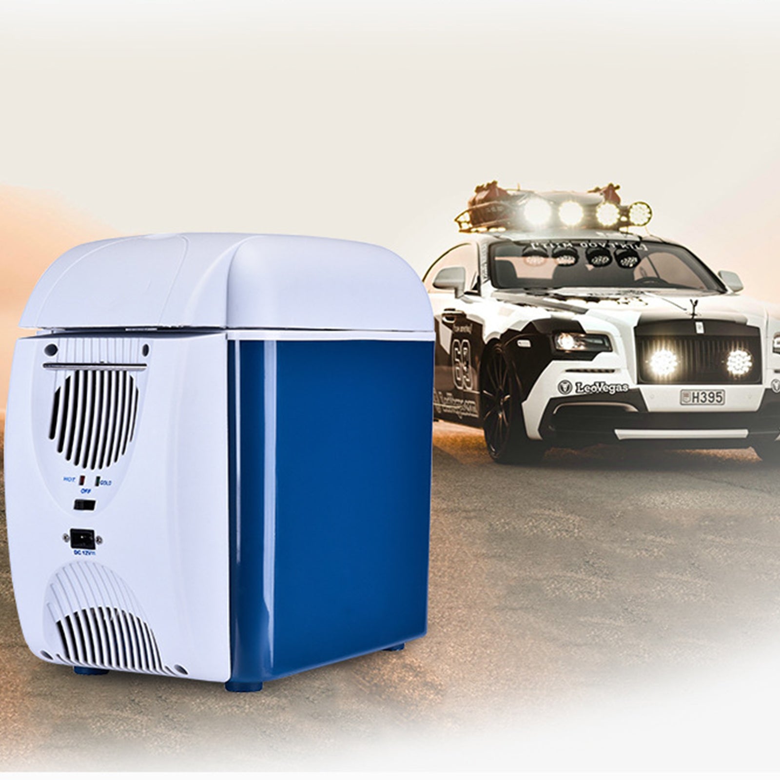 TD® Réfrigérateur de voiture portable Réfrigérateur à double usage chaud et froid Réfrigérateur de voiture extérieur polyvalent