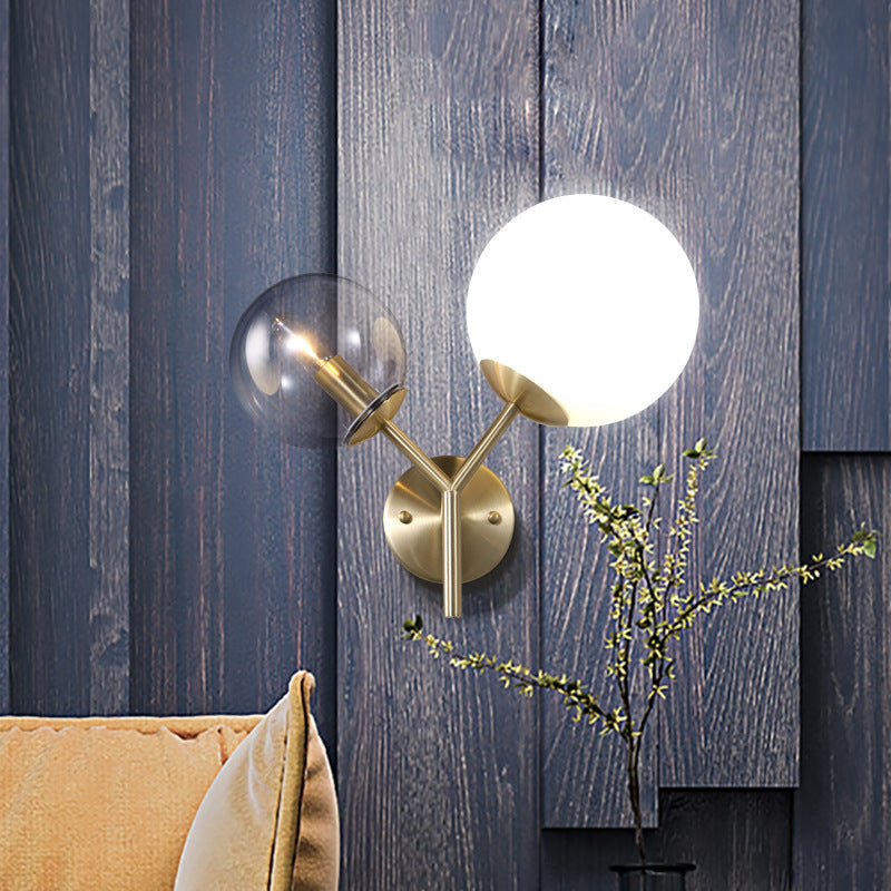Applique Les deux extrémités Ballon rond Style nordique Personnalité créative Simplicité moderne Tête de lit de chambre Mur d
