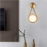 Applique murale en verre Simplicité postmoderne Style nordique laiton le salon rayon couloir balcon chambre chevet