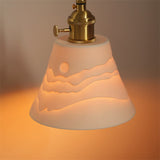 Applique murale Laiton Zen-like Bourbon Porcelaine Céramique Style japonais Homestay chambre lampe de chevet miroir