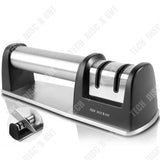 TD® aiguiseur couteaux et ciseaux professionnel boucher cuisine manuel avec poignée affûtage lame portable universel découpage rapid