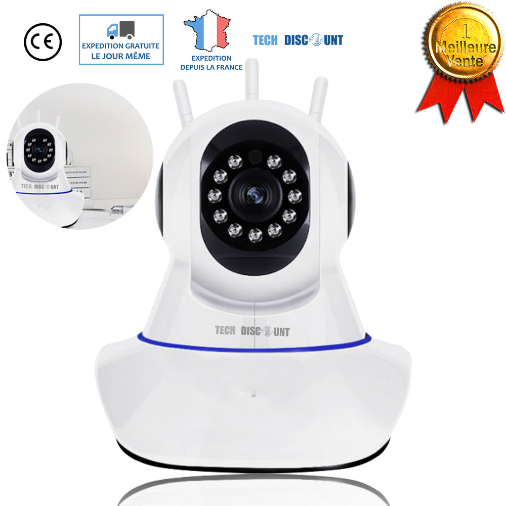 TD® Caméra de surveillance IP professionnelle espion vidéo wifi à distance sécurité vision nocturne extérieur waterproof infrarouge