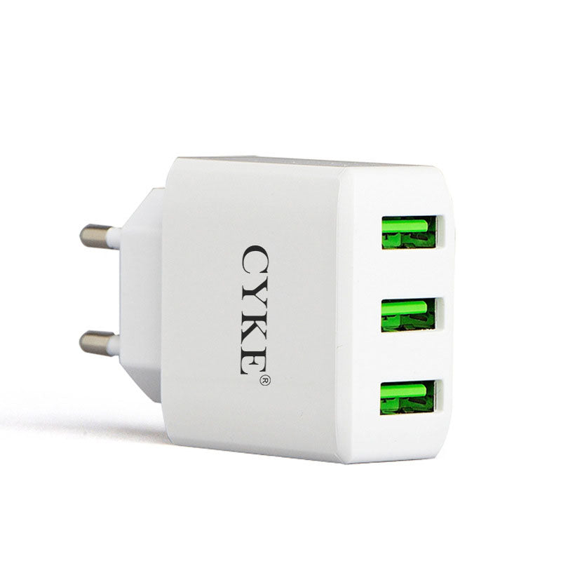 TD® Tête charge intelligente 3 Ports USB/Téléphone mobile 3C/Chargeur de voyage 5V 3A/Charge rapide adaptateur standard européen