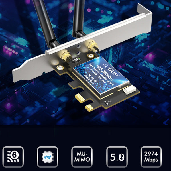 Carte Wi-Fi Et Bluetooth Mini PCI-E 150 Mbps - Pour PC De Bureau, Compatible Windows XP/Vista