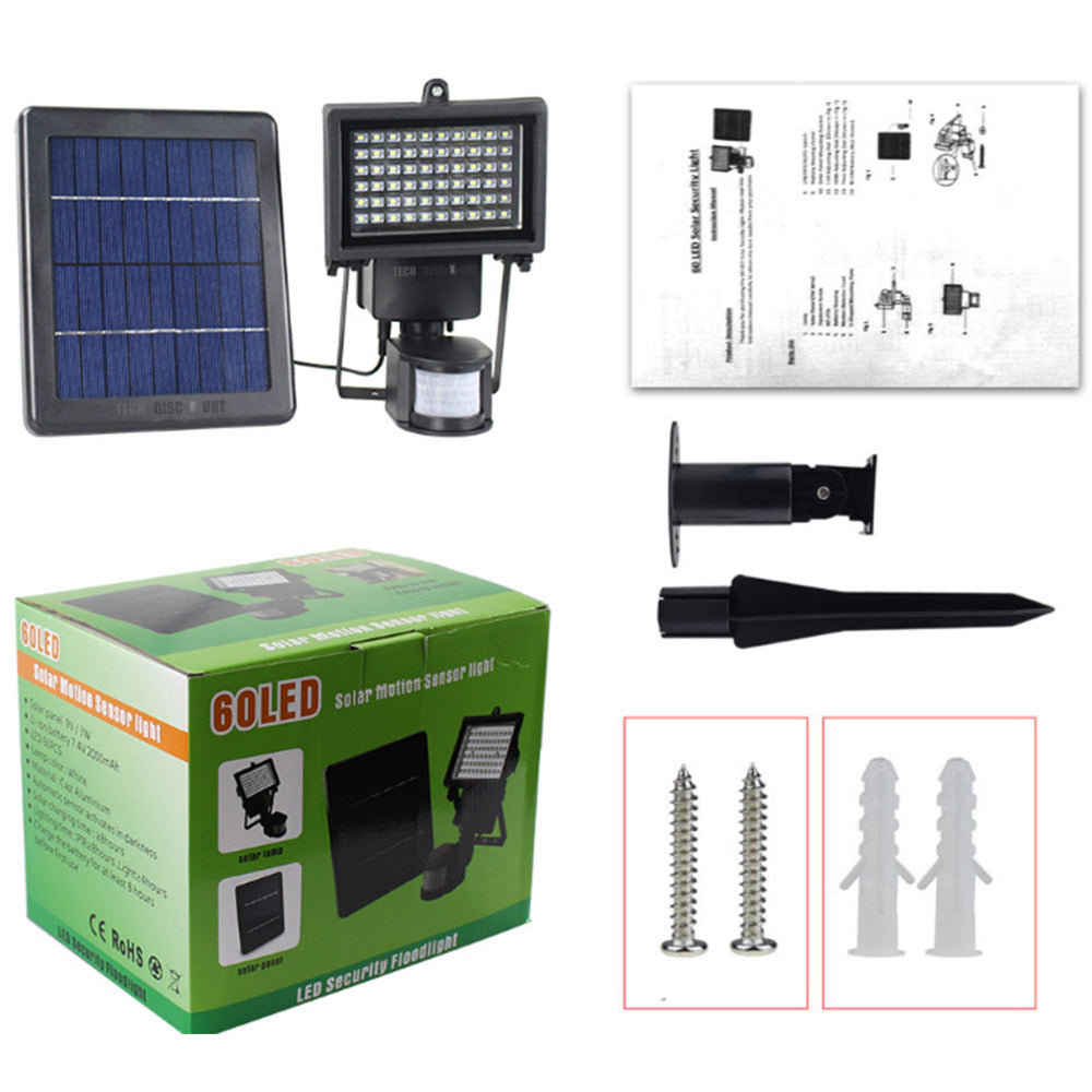 TD® lampe solaire LED extérieur étanche jardin automatique puissance éclairage lumineux énergie alimentation économie éclairage sole