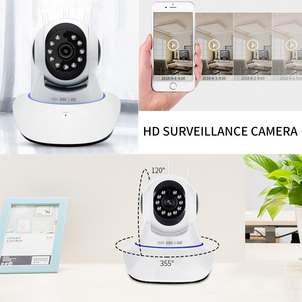 TD® Caméra de surveillance IP professionnelle espion vidéo wifi à distance sécurité vision nocturne extérieur waterproof infrarouge