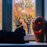 TD® Halloween decoration devil's Hand Halloween Fun Sticker Autocollant mural en PVC Film blanc