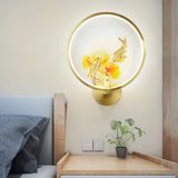 Applique en cuivre Marbre Nouveau style chinois le salon Mur TV chambre chevet