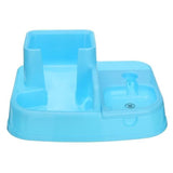 Automatique Gamelle Mangeoire Bouteille Distributeur Eau Croquette Pr Chien Chat Bleu Clair