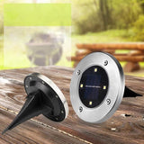 TD® 4 pièces 4 LED Lampes solaires à Enfoui Sol extérieur Jardin terrasse lamps - Accessoire Eclairage Externe 4 LED étanche