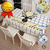 TD® nappe de table rectangulaire anti tache PVC dessus housse protection design à carreaux salle a manger cusiine decoration pas che