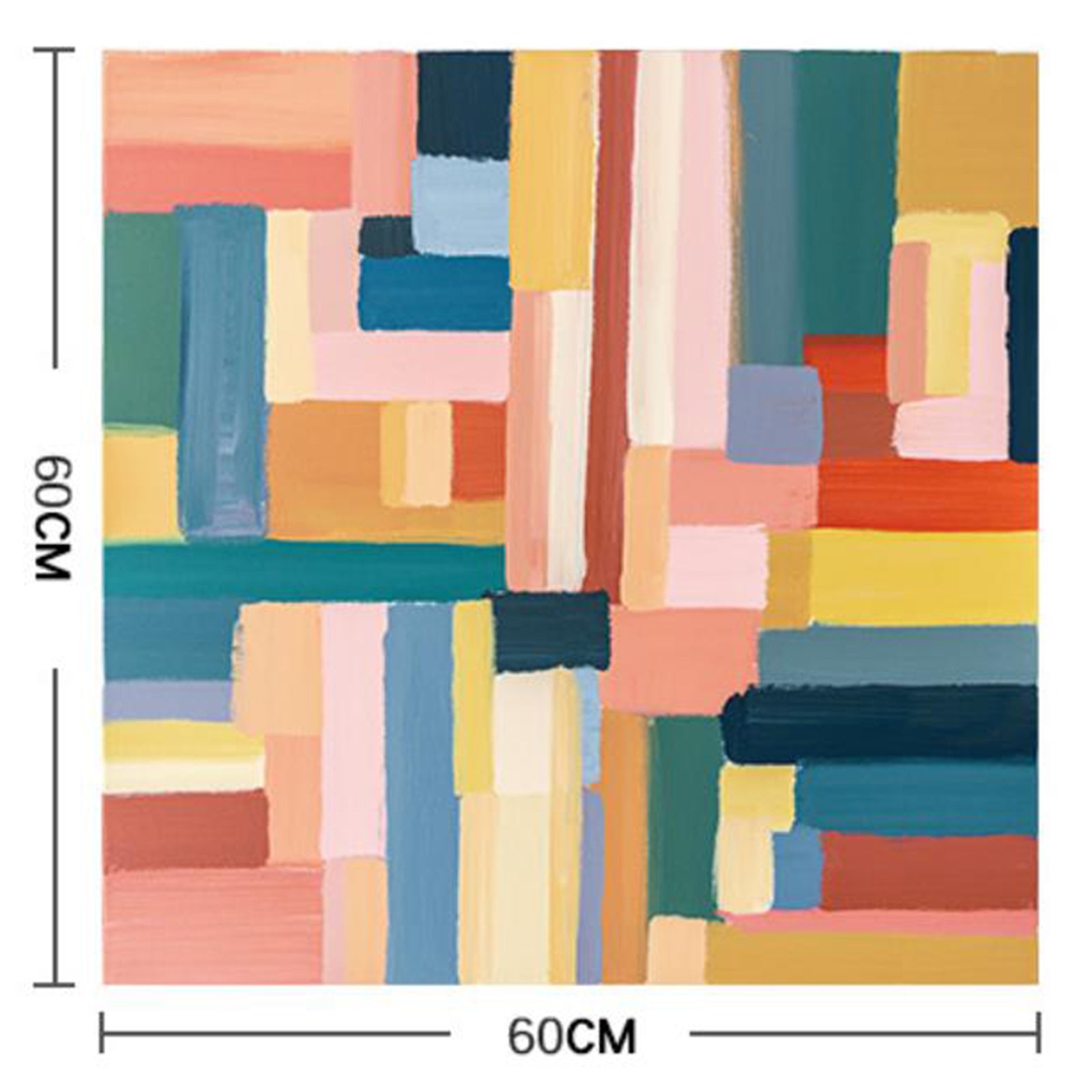 TD® Entrée restaurant peinture décorative abstraite rétro suspendu peinture carré nostalgique littérature et art nordique fond mural