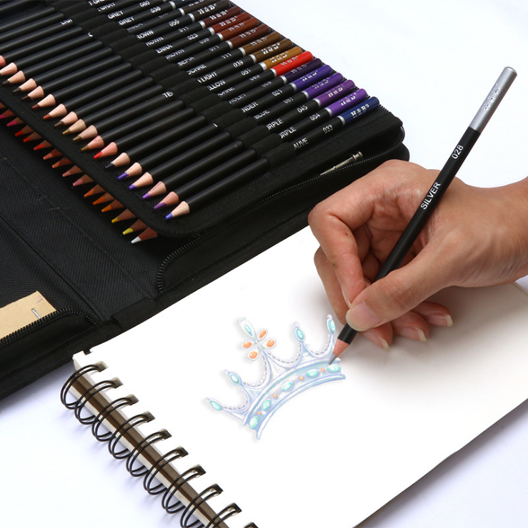 96 pièces d'ensemble de crayons de couleur de peinture de croquis ensemble de fournitures d'art de peinture d'art professionn