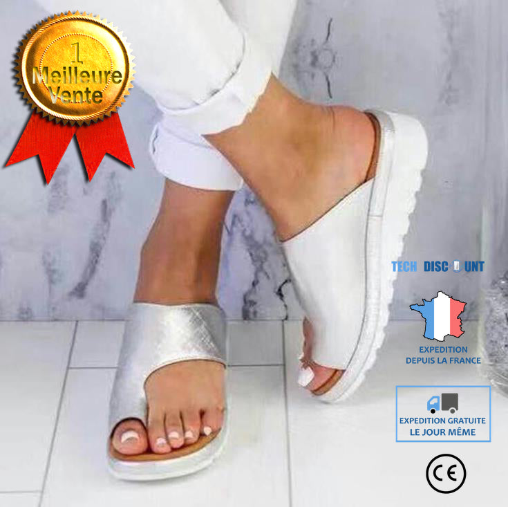 TD® Chaussures de Plage d'été,Femmes Plate-Forme Sandales Peep Toe Espadrilles Wedges Talon D'Été Comfy Plage Voyage Chaussure - Arg