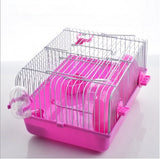 TD® 2 etages Maison a etage Hamster Cage Souris avec disque slide spinning bouteille Hamster cage hamster villa petit château
