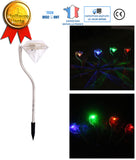 TD® Lampe solaire applique extérieure sans fil éclairage blanche chaude coloré luminosité lumière pelouse jardin décoration puissant