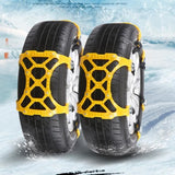 TD® Chaînes de Neige pour Pneus/ Voiture,Camion 2 Pièces/ Hiver Ceinture anti-Dérapantes