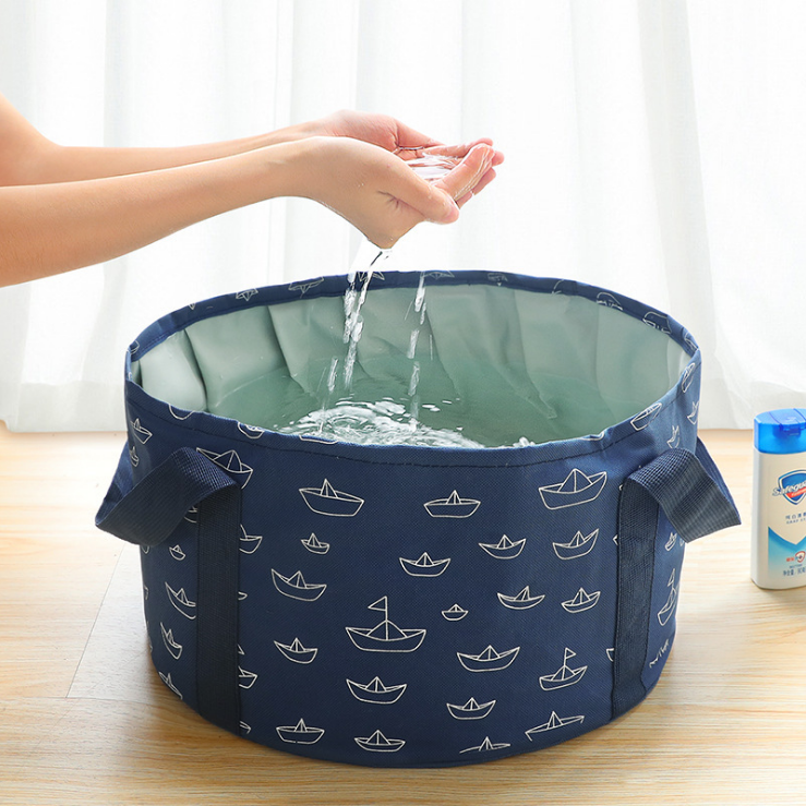 Bassin d'eau pliable Portable grand sac de trempage des pieds de voyage petit lavabo baignoire à lessive camping seau de lava