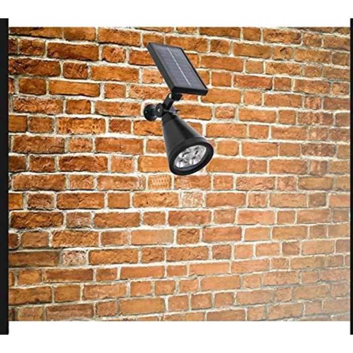 TD® Lot 3 Lampe Solaire Etanche 4 LED Sans Fil Fonctionnant à l'Energie solaire Lumière d'extérieur solaire pour Jardin,Cour,Terrass
