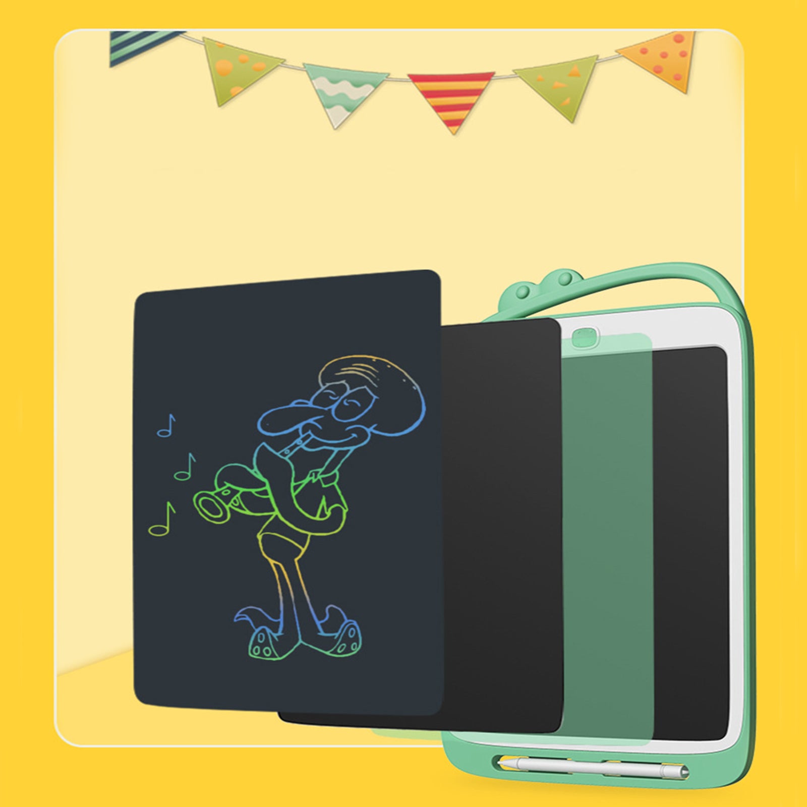 TD® Tableau d'écriture de dessin animé petit dinosaure couleur écriture épaisse LCD mettre en évidence la planche à dessin pour enfa