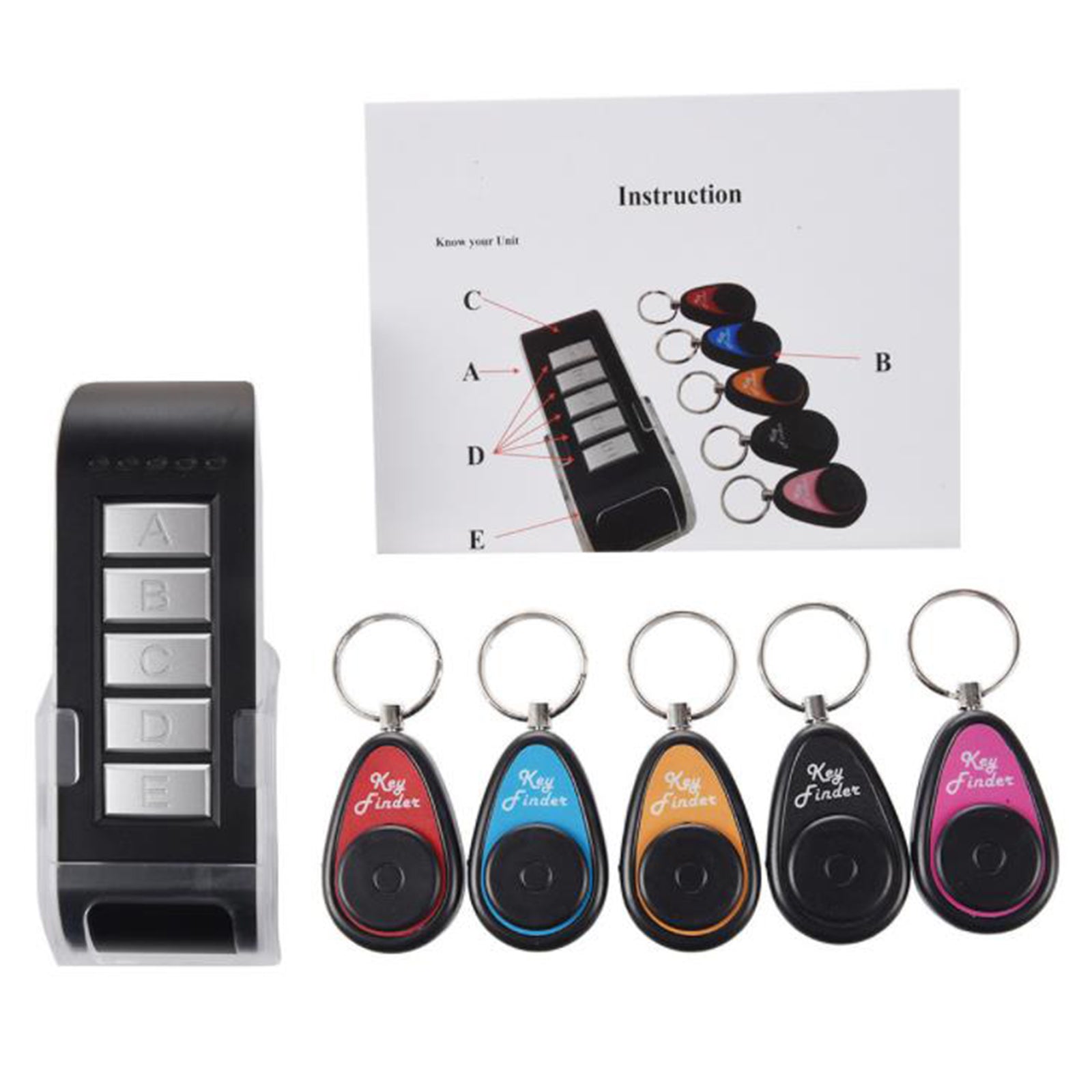TD® Clé d'alimentation chercheur de télécommande sans fil Article chercheur électronique chercheur 1 glisser 5 dispositif anti-perte
